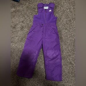 Snozu Kids Vibrant Purple snow bibs